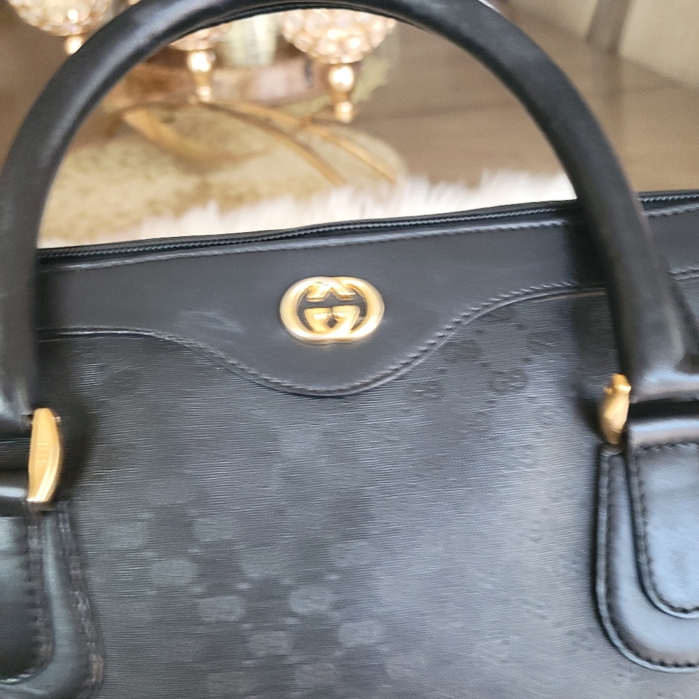 100% Authentic Gucci vintage web sherry line Boston bag - Picture 2 of 16